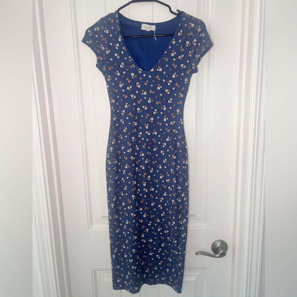 Jessica simpson floral bodycon midi
